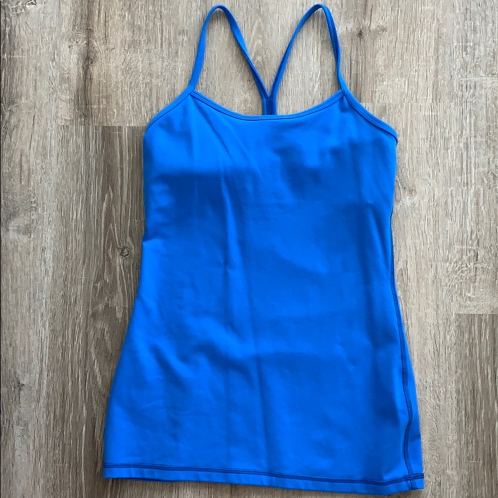 Blue Lululemon workout top. Only worn once.